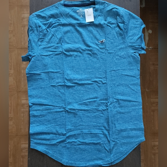 Hollister - Teal Curved Hem Tee - Picture 1 of 2